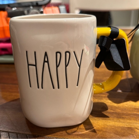 Rae Dunn Other - Disney’s Happy Rae Dunn White and Yellow Ceramic Mug